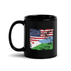 Djibouti USA Flag Mug