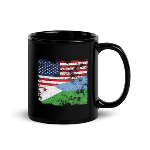 Djibouti USA Flag Mug