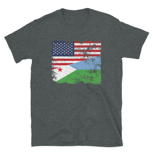 Djibouti USA Flag T-Shirt