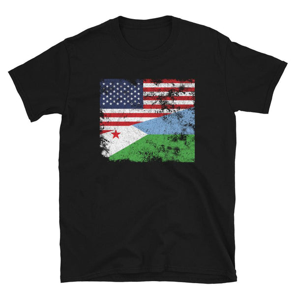 Djibouti USA Flag T-Shirt