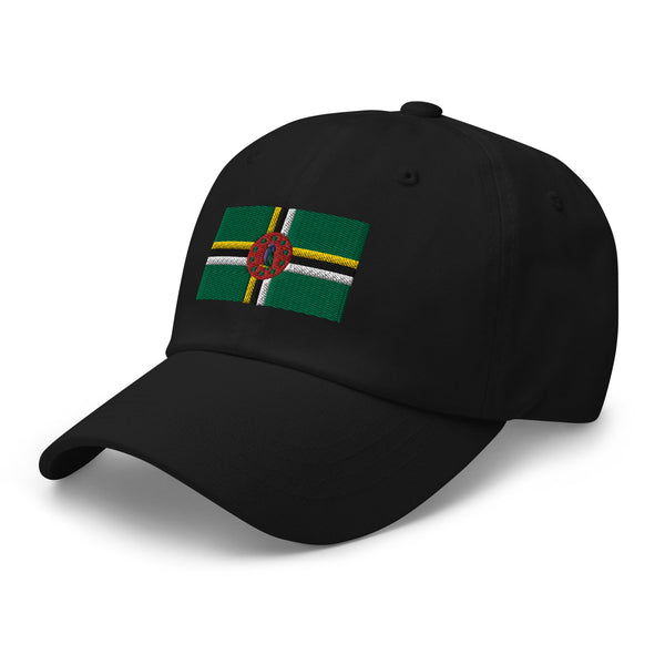 Dominica Flag Cap - Adjustable Embroidered Dad Hat