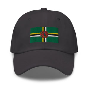 Dominica Flag Cap - Adjustable Embroidered Dad Hat