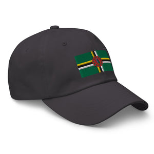 Dominica Flag Cap - Adjustable Embroidered Dad Hat