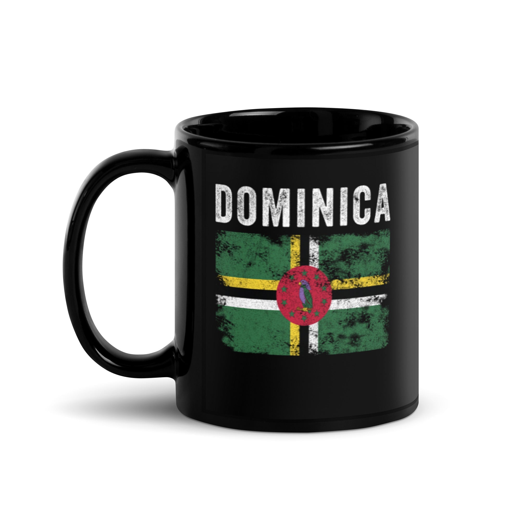 Dominica Flag Distressed Dominican Flag Mug