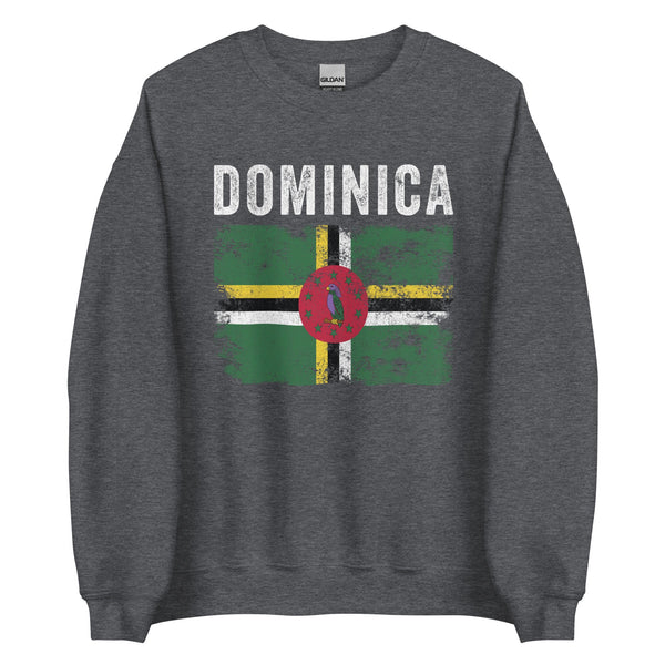 Dominica Flag Distressed Dominican Flag Sweatshirt