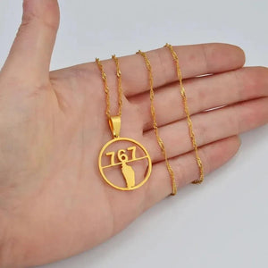 Dominica Map Necklace