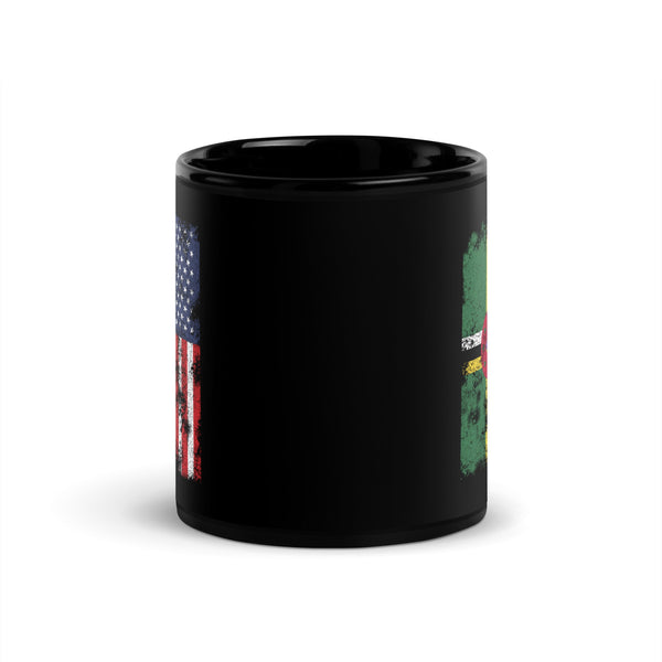 Dominica USA Flag - Half American Mug