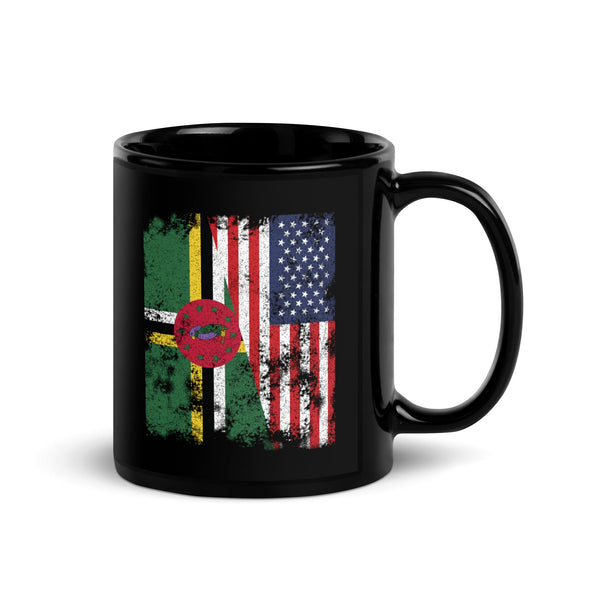 Dominica USA Flag - Half American Mug