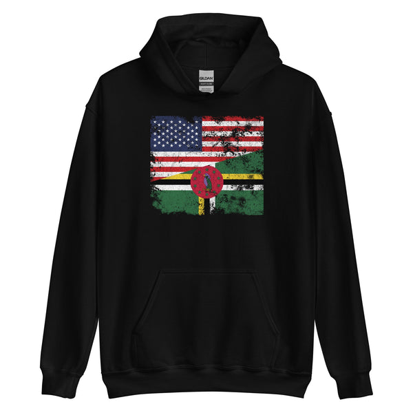 Dominica USA Flag Hoodie