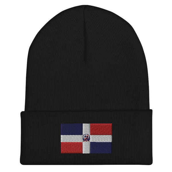 Dominican Republic Flag Beanie - Embroidered Winter Hat