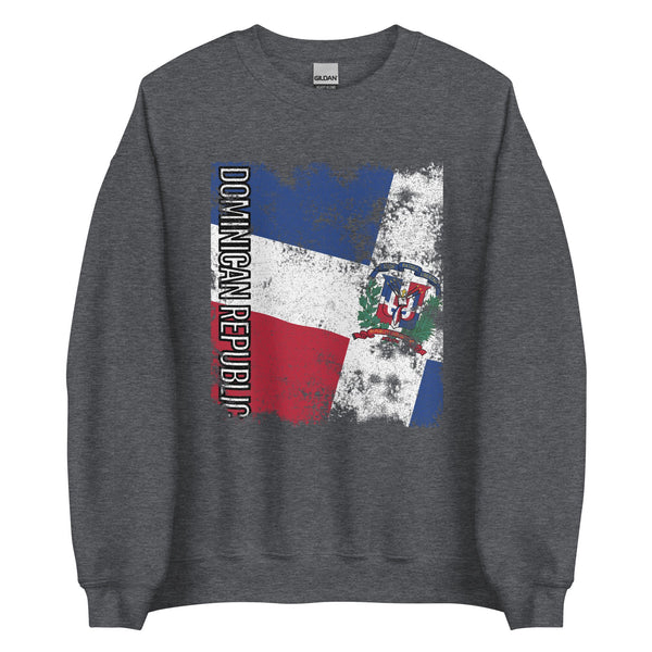 Dominican Republic Flag - Distressed Flag Sweatshirt