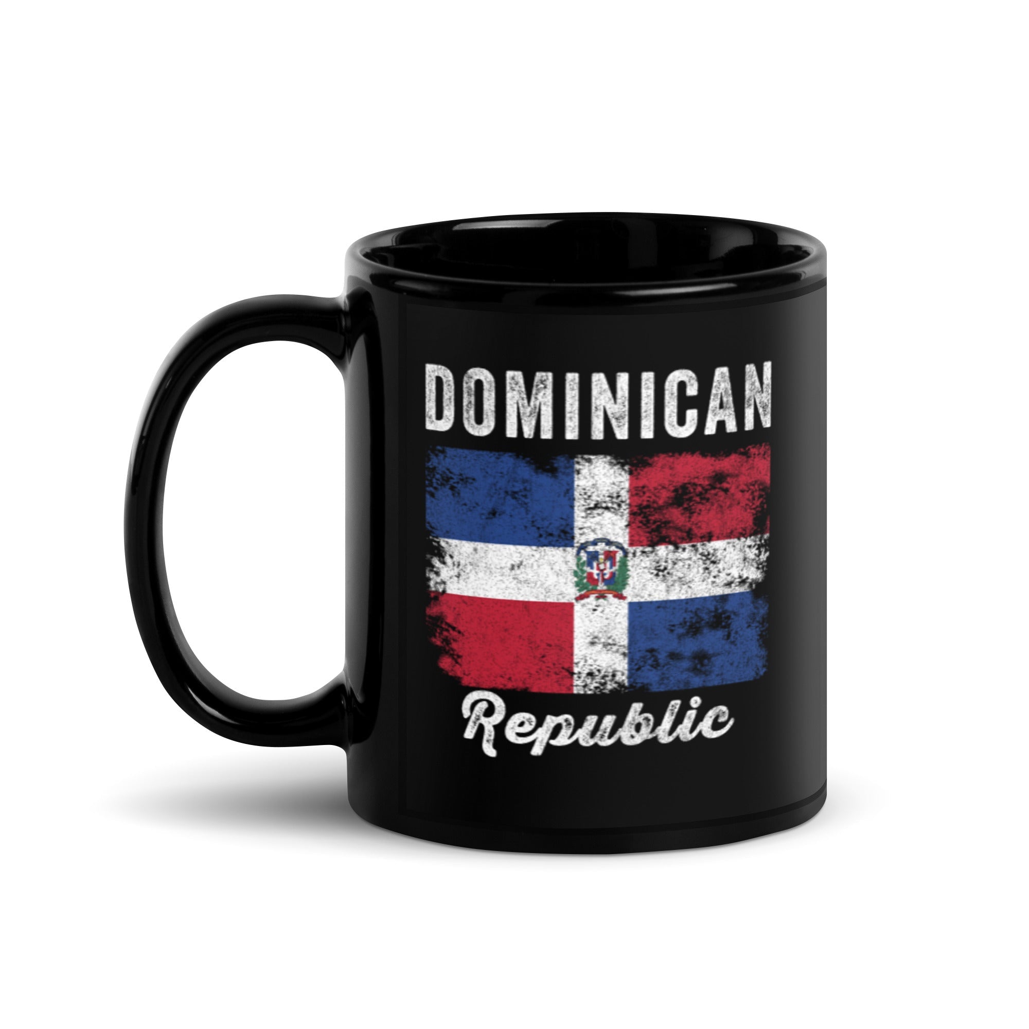 Dominican Republic Flag Distressed Mug