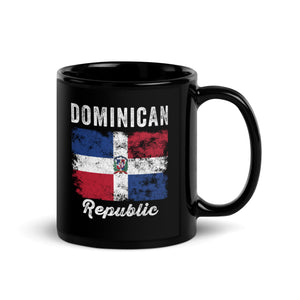 Dominican Republic Flag Distressed Mug