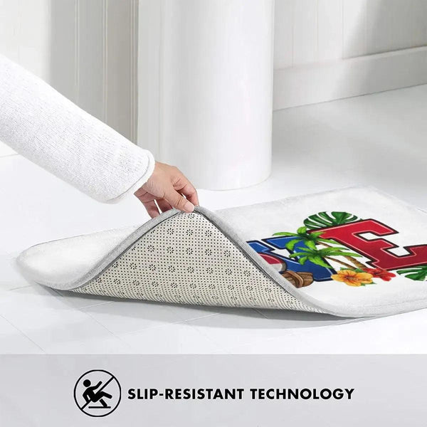 Dominican Republic Flag Doormat - Welcome Mat for Bath and Front Door