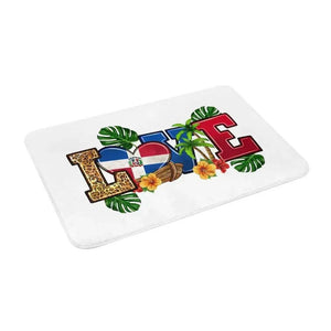 Dominican Republic Flag Doormat - Welcome Mat for Bath and Front Door