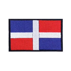 Dominican Republic Flag Patch - Iron On/Hook & Loop Patch