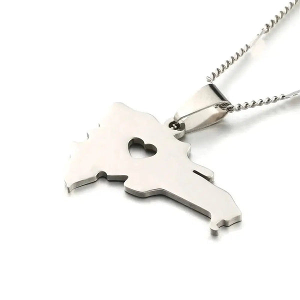 Dominican Republic Map Necklace