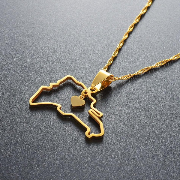 Dominican Republic Map Necklace