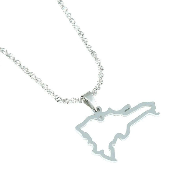 Dominican Republic Map Necklace