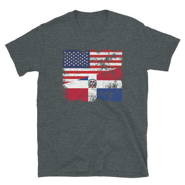 Dominican Republic USA Flag T-Shirt