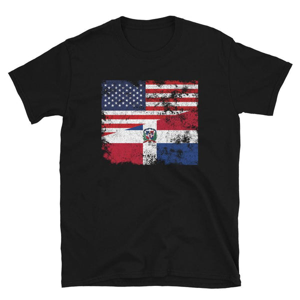 Dominican Republic USA Flag T-Shirt