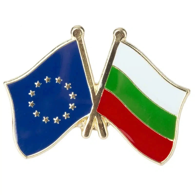 EU Bulgaria Flag Lapel Pin - Enamel Pin Flag
