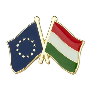 EU Hungary Flag Lapel Pin - Enamel Pin Flag