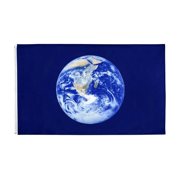 Earth Day Flag - 90x150cm(3x5ft) - 60x90cm(2x3ft) - Globe Flag