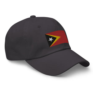 East Timor Flag Cap - Adjustable Embroidered Dad Hat