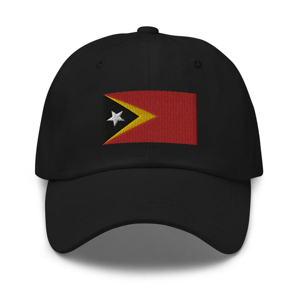 East Timor Flag Cap - Adjustable Embroidered Dad Hat