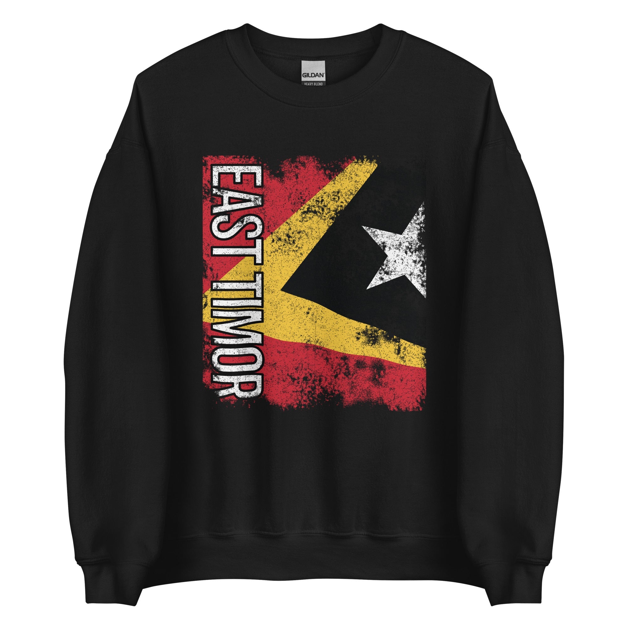 East Timor Flag - Distressed Flag Sweatshirt