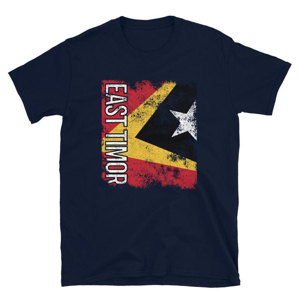 East Timor Flag Distressed T-Shirt