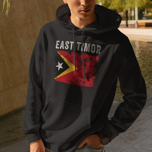 East Timor Flag Distressed Timorese Flag Hoodie