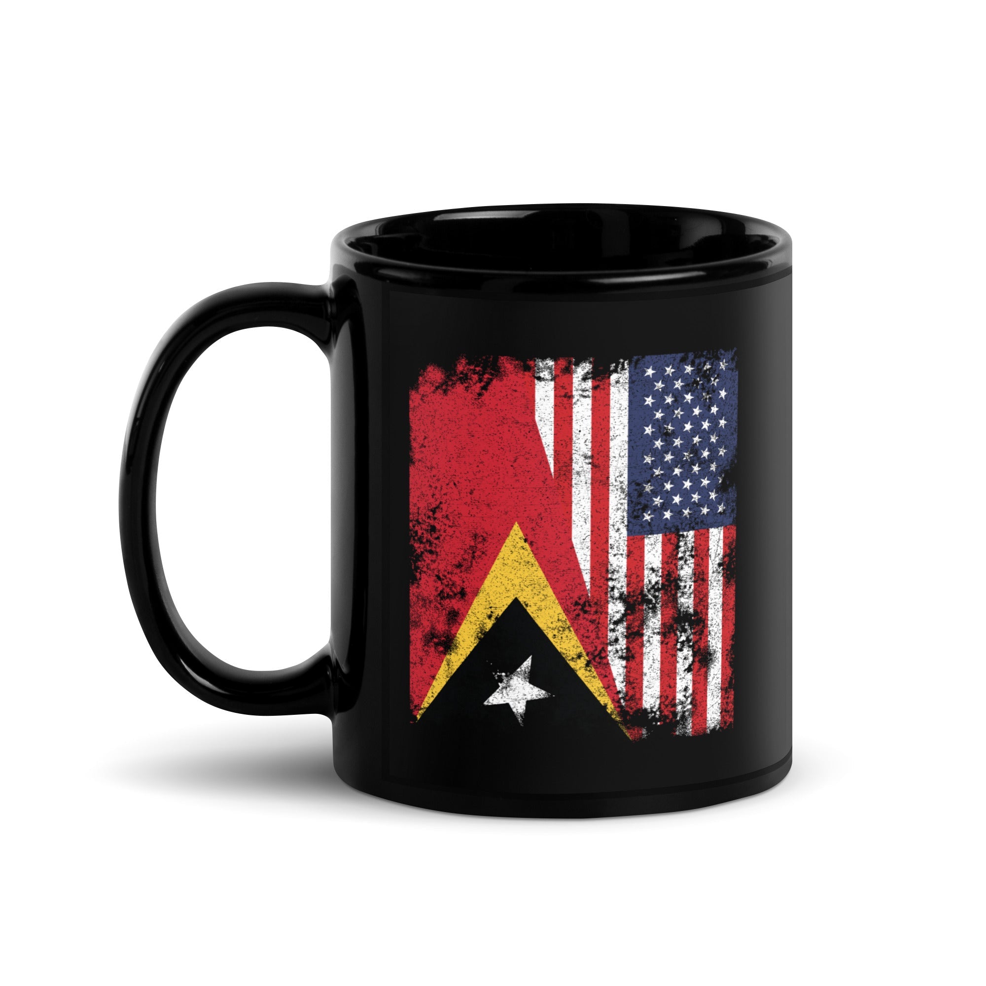 East Timor USA Flag - Half American Mug