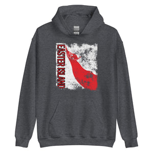 Easter Island Flag - Distressed Flag Hoodie