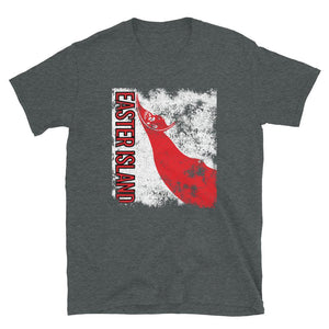 Easter Island Flag Distressed T-Shirt