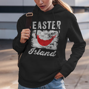 Easter Island Flag Vintage Rapa Nui Flag Hoodie