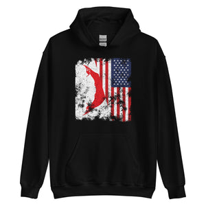 Easter Island USA Flag - Half American Hoodie