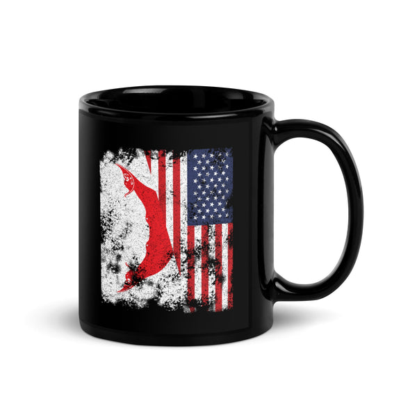 Easter Island USA Flag - Half American Mug