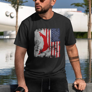 Easter Island USA Flag - Half American T-Shirt
