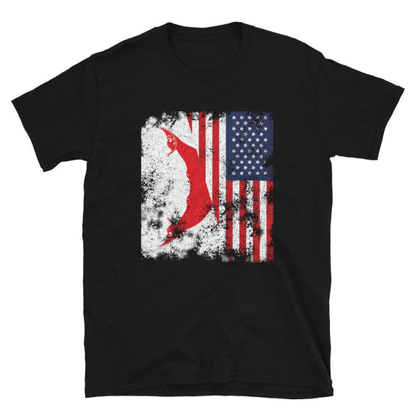 Easter Island USA Flag - Half American T-Shirt