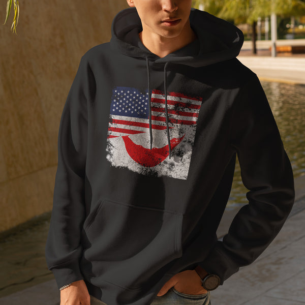 Easter Island USA Flag Hoodie