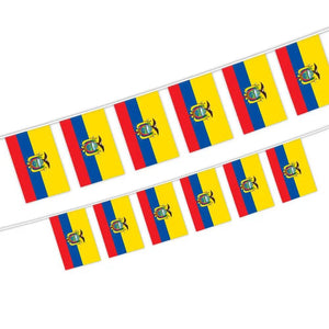 Ecuador Flag Bunting Banner - 20Pcs