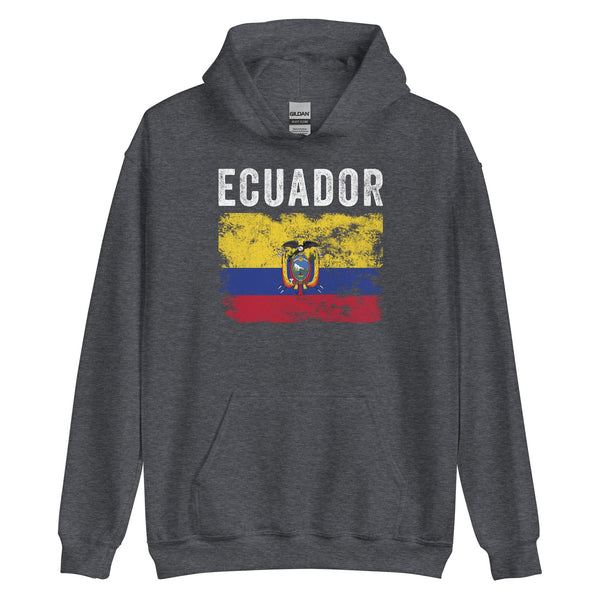 Ecuador Flag Distressed Ecuadorian Flag Hoodie