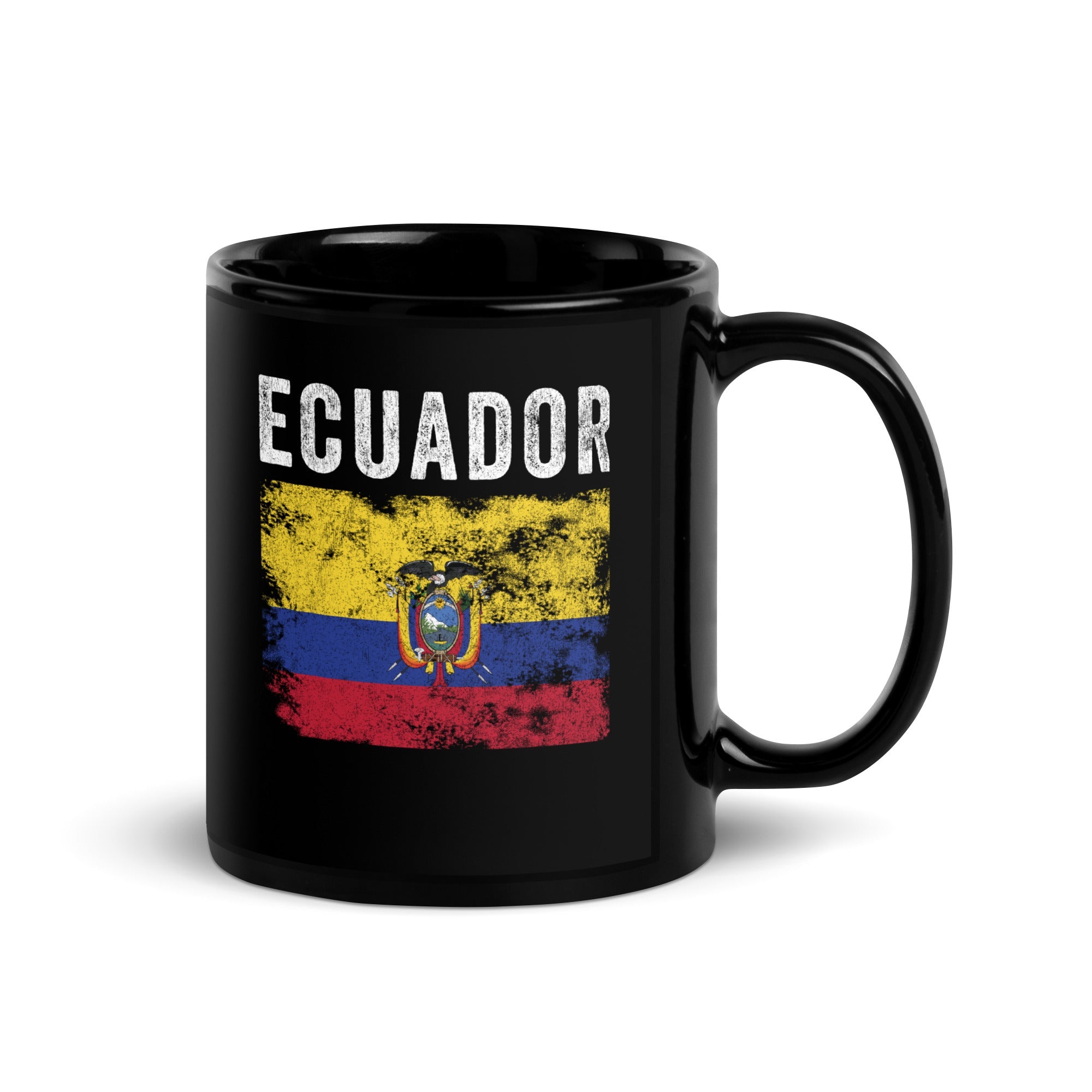 Ecuador Flag Distressed Ecuadorian Flag Mug