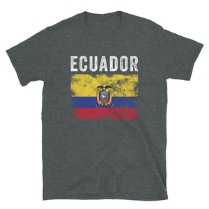 Ecuador Flag Distressed Ecuadorian Flag T-Shirt