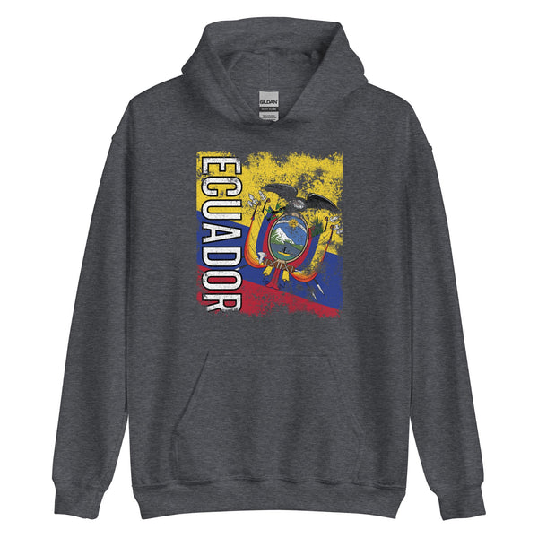 Ecuador Flag - Distressed Flag Hoodie