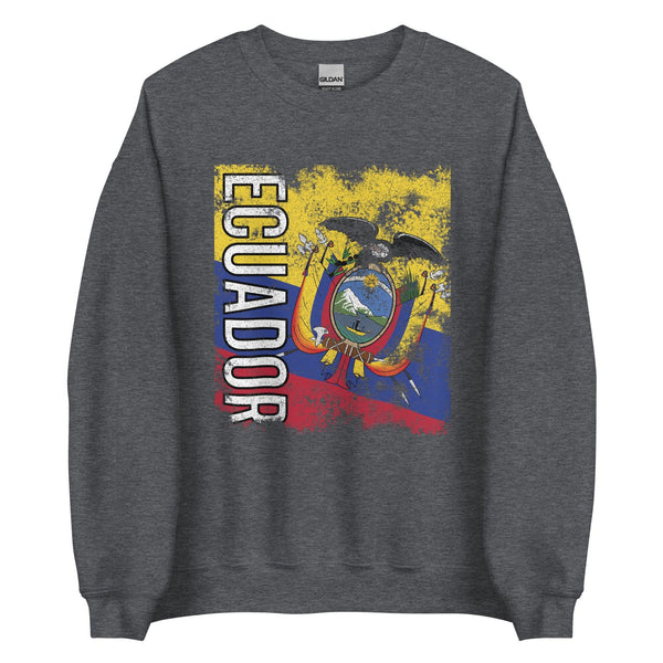 Ecuador Flag - Distressed Flag Sweatshirt