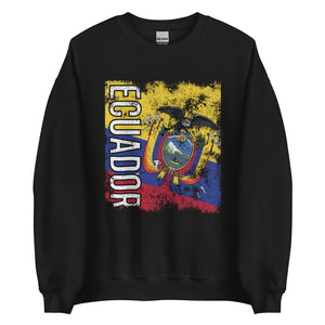 Ecuador Flag - Distressed Flag Sweatshirt