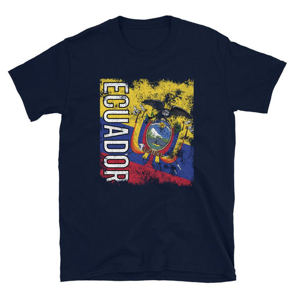 Ecuador Flag Distressed T-Shirt